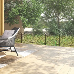 Cercas de Jardim 305x61 cm Conjunto de 5 Cercas Decorativas para Jardi