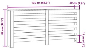 Cobertura de radiador derivados de madeira carvalho sonoma