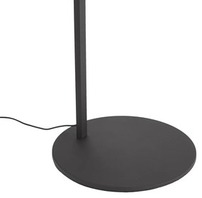 Candeeiro de Arco Moderno Preto incl. LED com Dimmer de Toque - Arlow