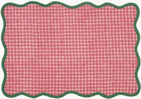 Individual de mesa acolchoado aos quadrados Scallop