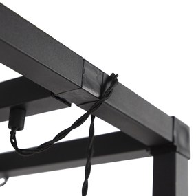 Candeeiro de pé inteligente preto 3 luzes incl. Wifi G95 - Big Cage