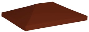 Cobertura de gazebo 310 g/m² 3x4 m terracota