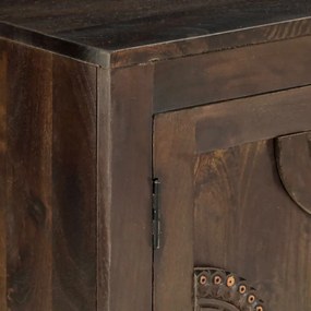 Aparador design esculpido 110x35x70 cm madeira mangueira maciça