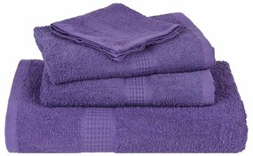 Toalhas de mãos 2 pcs 30x30 cm 360 gsm 100% algodão roxo