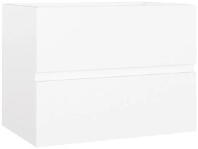 Armário de Parede para Lavatório de 60 cm - Branco - Design Moderno