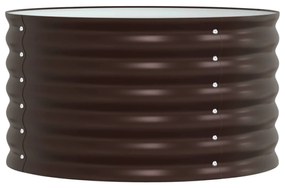 vidaXL Cama Elevada Castanho 80 x 80 x 44 cm Aço