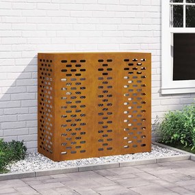 vidaXL Capa para Ar Condicionado 110x50x105 cm Aço Envelhecido