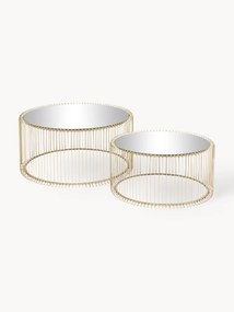 Mesa de centro com tampo de vidro Wire, 2 uni.