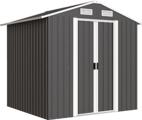 Outsunny Abrigo de Jardim em Aço com 2 Portas Deslizantes, Preto, 2,6 m² | Aosom Portugal