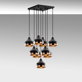 Chandelier Yildo – Preto – 63 x 63 cm