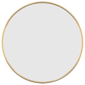 Espelho de parede Ø40 cm redondo dourado
