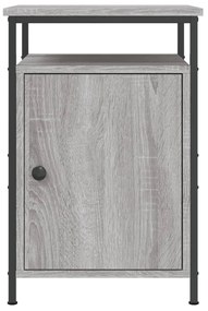 Mesa de cabeceira 40x42x60 cm derivados madeira cinzento sonoma