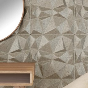 Painéis de parede 12 pcs 50x50 cm 3 m² XPS diamante betão