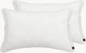 Almofadas em chenille artesanais Orchid, conjunto de 2