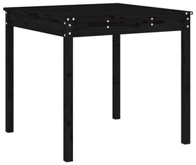 3 pcs conj. bistrô para jardim madeira de pinho maciça preto