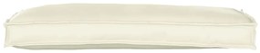 Almofadas para Palete para Banco 2 pcs Creme 100x40x8 cm Tecido Oxford