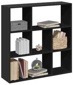 vidaXL Estante divisória 102x29x103,5 cm derivados de madeira preto