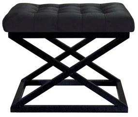 Pouffe Capraz – Preto – 50x42x40 cm