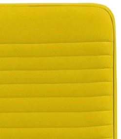 Cadeiras de jantar 4 pcs veludo amarelo