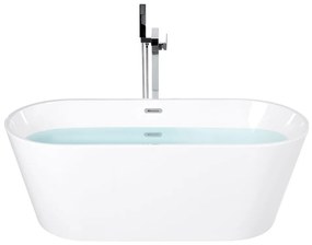 Banheira autónoma em acrílico branco 170 x 72 cm HAVANA Beliani