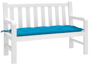 Almofadão p/ banco jardim 120x50x7 cm tecido oxford azul-claro