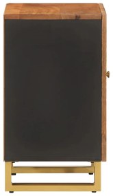 Armário casa banho 38x33,5x58cm mangueira maciça castanho/preto