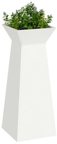 Suporte para Plantas Branco Metal 40 x 40 x 101 cm