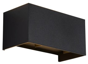 Candeeiro de Parede Exterior Preto c/ LED Integrado 4 Luzes IP54 - Edwin