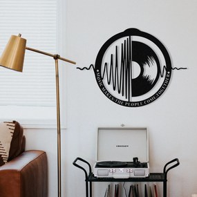 Acessório Decorativo de Parede My Music – Preto – 60 x 43 cm