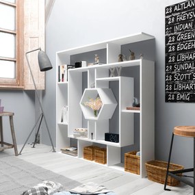Estante Labrina – Branco – 134x134x22 cm