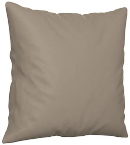 3 pcs conjunto sofás c/ almofadas microfibra cinza-acastanhado