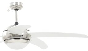 Ventoinha de teto com luz 128 cm branco
