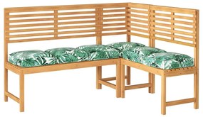 Cojines para Palets para Assento 6 pcs Padrão Folha 40x40x8 cm Tecido