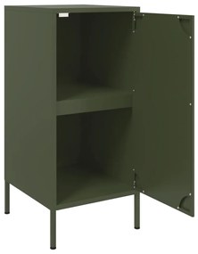 Aparador 36x39x79 cm aço verde azeitona