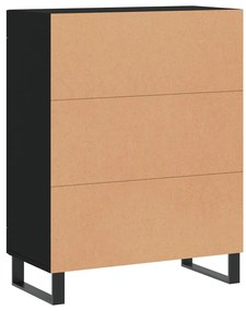 Aparador 69,5x34x90 cm derivados de madeira preto