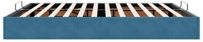 Estrutura de cama otomana sem colchão 180x200 cm azul escuro