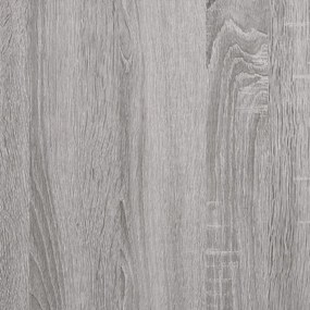 Mesa de cabeceira de parede 50x30x47 cm cinzento sonoma