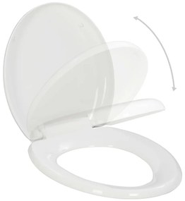Tampo de sanita fecho suave com design remoção rápida branco