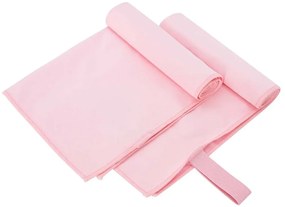vidaXL Toalhas Esportivas 2 pcs Rosa 50 x 30 cm Poliéster e poliamida