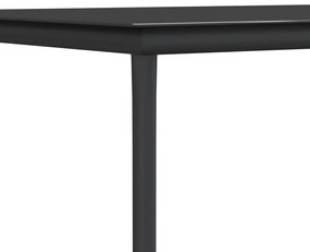 3 pcs conjunto de jantar p/ jardim c/ almofadões vime PE e aço