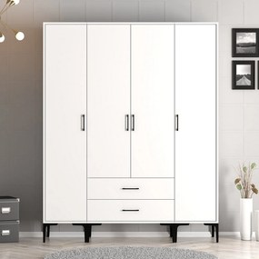 Roupeiro Kumsal STS – Branco – 160x47,5x201,4 cm