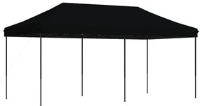 Tenda para festas pop-up dobrável 580x292x315 cm preto