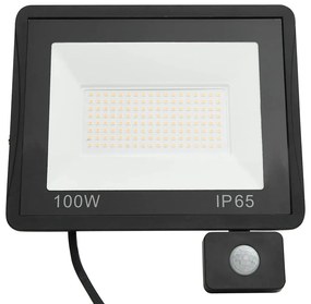 Projetor c/ iluminação LED e sensor 100 W branco frio