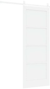 Porta Deslizante vidaXL com Conjunto de Ferragens Brancas 78x202 cm Ma
