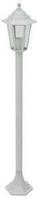 Candeeiros de pé para jardim 6 pcs E27 110 cm alumínio branco