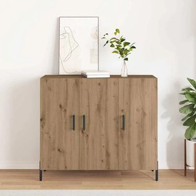 Buffet vidaXL Carvalho Artífice 90x34x80 cm Madeira de Engenharia