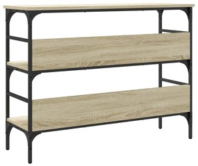 Mesa consola 100x32x75 cm derivados de madeira carvalho sonoma