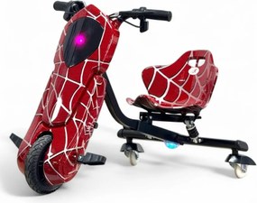 Triciclo eléctrico Crianças Drift Trike 250W 36V litio Homem Aranha