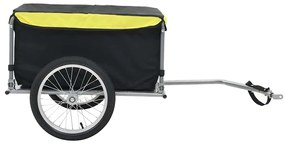 Reboque p/ bicicleta preto e amarelo 65 kg