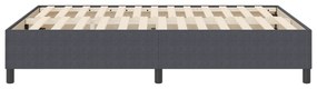 Cama Box vidaXL Cinza Escuro 160x200 cm Tecido de Veludo